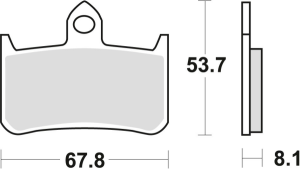 Placute frana fata TRW Organice HONDA RVF 750 '94-'97/CB 900 HORNET '02-'06/CB 1300 X4 '97-'99/KAWASAKI KLR 250 '82-'84