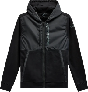 Aligned Zip Hoodie Black