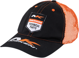 Brand Trucker Hat Black, Orange