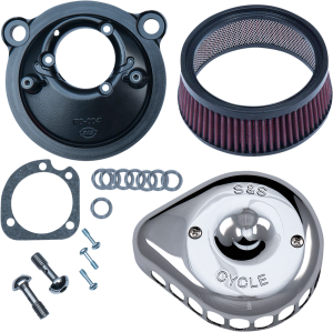 Mini Teardrop Stealth Air Cleaner Kit Silver