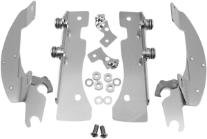 Fats/slim Windshield Trigger-lock Complete Mount Kit Polished