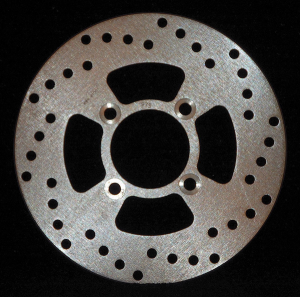 Round D-series Scooter Brake Rotor Silver, Stainless Steel, Zinc, 1, nordicamoto.ro
