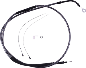 High-efficiency Polished Karbonfibr Clutch Cable Silver, 2, nordicamoto.ro