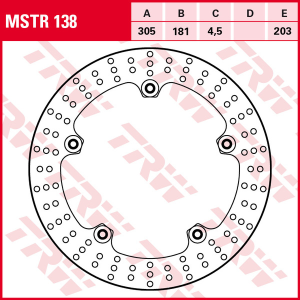 Brake Rotor With Rivets Silver