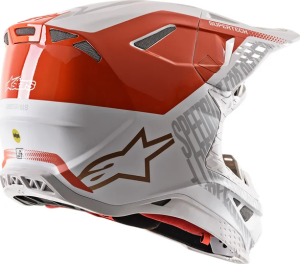 Supertech M8 Triple Mx Helmet Orange, White  2XL, 3, nordicamoto.ro