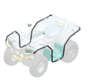 BĂRI DE PROTECȚIE LATERALE ATV CFMOTO CFORCE 400/450 S/500/520 S NEGRU, 2, nordicamoto.ro