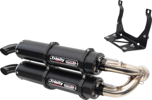 Stage 5 Dual Slip-on Muffler Black