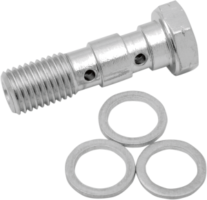 Universal Chrome Steel Banjo Bolt Silver, Chrome, 1, nordicamoto.ro