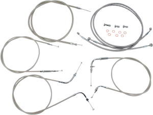 Stainless Handlebar Cable/line Kit Silver, 1, nordicamoto.ro