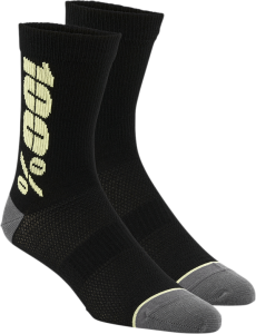 Sosete 100% Rythym Merino Wool Black/Yellow