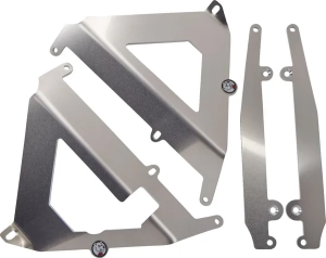 Radiator Braces Aluminum, Silver, nordicamoto.ro