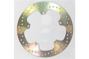 Round Hpsr Solid Brake Rotor Gold, Zinc