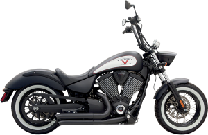 Pro-street Exhaust System Black, 2, nordicamoto.ro