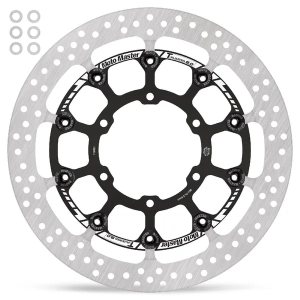Halo Series T-floater Brake Rotor Black, Stainless Steel