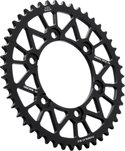Pinion spate din aluminiu Racelite, negru , nordicamoto.ro