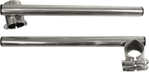 7-8 Steel Clip-on Handlebar Silver 