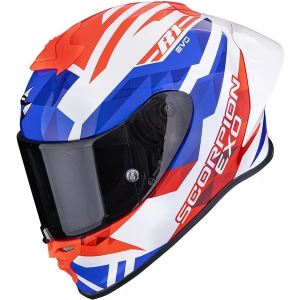 Casca integrala sport SCORPION EXO-R1 EVO II AIR VALERE L Alb/Rosu/Albastru, 2, nordicamoto.ro