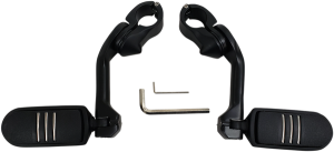 Highway Pegs With Mounting Arms Black