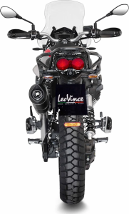 Tobă de eșapament LeoVince LV One Evo Black Edition Slip-On pentru Moto Guzzi V85 TT, 4, nordicamoto.ro