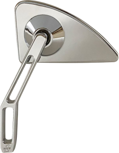 Mini Mirror W/v2 Cut-out Stem Silver, Chrome, 3, nordicamoto.ro