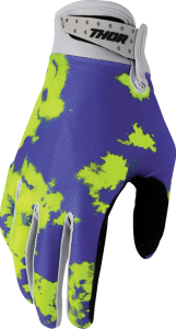 Launchmode Bleach Gloves Yellow, Purple, Black 