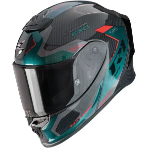 Casca integrala sport SCORPION EXO-R1 EVO CARBON AIR PROPEL S Negru/Rosu, 4, nordicamoto.ro