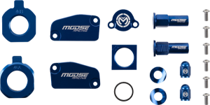 MOOSE RACING Bling Pack Kit Blue, Anodized, 1, nordicamoto.ro