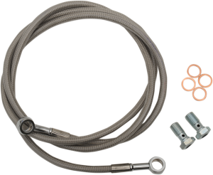 Extended Length Brake Line Silver