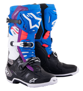 Cizme Alpinestars Tech 10 Supervented White/Black/Blue