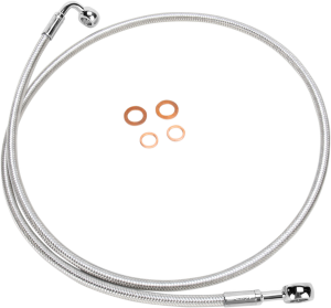 E-z Align Dot Braided Single Disc Front Brake Line Chrome, Sterling Chromite®, Ii, 2, nordicamoto.ro