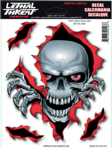 Decal Peek-a-boo Skull, 1, nordicamoto.ro