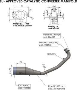Catalytic Converter Stainless Steel, nordicamoto.ro