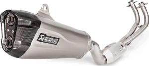 Racing Line Full Exhaust System Scooter Silver, Black, 1, nordicamoto.ro