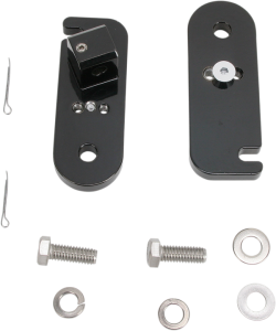 Passenger Floorboard Brackets Black, 1, nordicamoto.ro