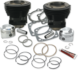 Stock Bore 80(r) Cylinder And Standard Compression Piston Kit Powder-coated