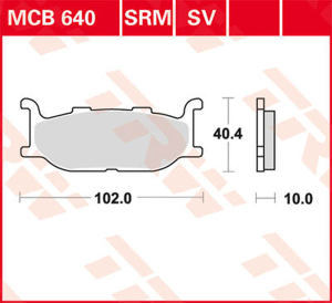 Brake Pad Srm Sinter Scooter >125, 3, nordicamoto.ro