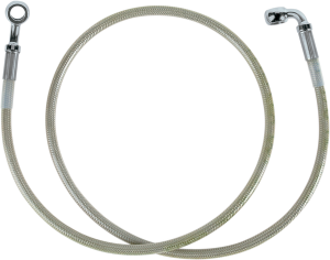 Stainless Steel Brake Line Kit Silver, Clear-coated