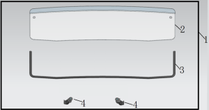 PARBRIZ FAȚĂ SCURT UTV CFMOTO UFORCE 1000 / 1000XL, 6, nordicamoto.ro