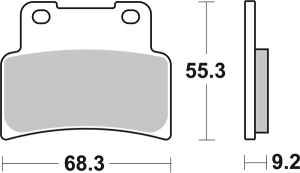 Hf Street Ceramic Organic Brake Pads