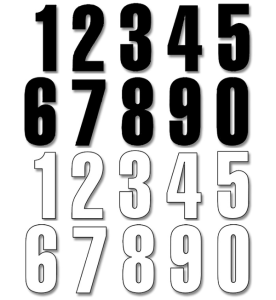 Two Series Numbers Black, 2, nordicamoto.ro