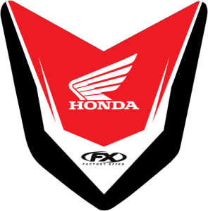 Front Fender Graphic Kit Black, Red, White, 3, nordicamoto.ro