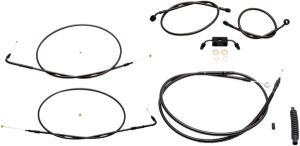 Standard Midnight Braided Handlebar Cable/brake Line Kit Black