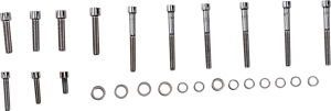 Bolt Kit Trn Sdcvr Fx 06 Polished, Stainless Steel, 3, nordicamoto.ro