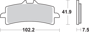 Hs Street Excel Sintered Front Brake Pads, 2, nordicamoto.ro