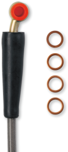 Stainless Steel Braided Brake Line Silver