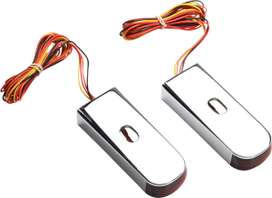 Fender Strut Led Marker Lights Chrome, 2, nordicamoto.ro
