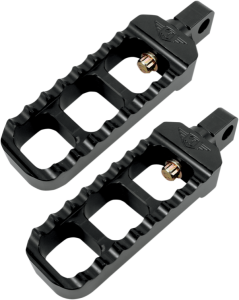 Adjustable Serrated Billet Footpegs Black Narrow, 1, nordicamoto.ro