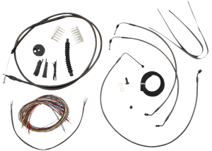 Complete Midnight Braided Handlebar Cable/brake Line Kit Black
