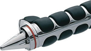 Stiletto Handlebar End Cap Silver, 2, nordicamoto.ro