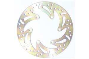 Round D-series Fixed Offroad Brake Rotor Silver, Stainless Steel, Zinc, 1, nordicamoto.ro